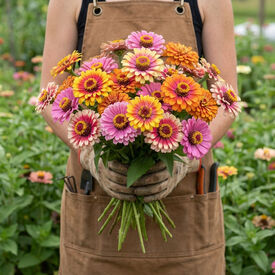Whirligig, Zinnia Seeds